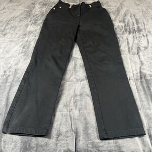 ST. John Sport By Marie Gray High Rise Black Pants Made In The‎ USA  ECU Sz 2